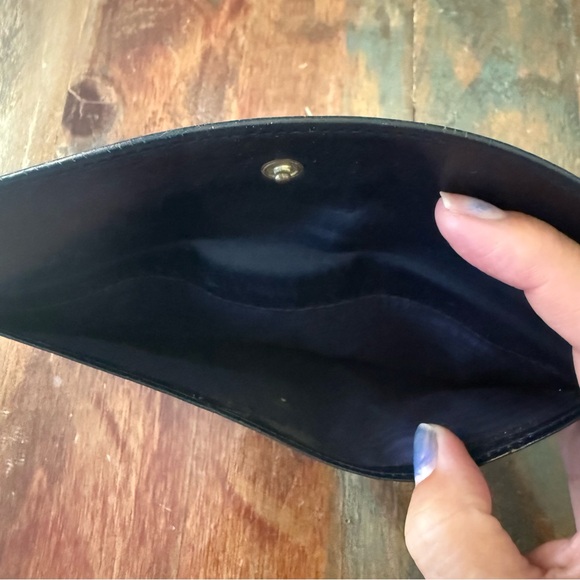 Rare Vintage Gucci Sherri Line Black Leather checkbook holder and wallet - Picture 7 of 9